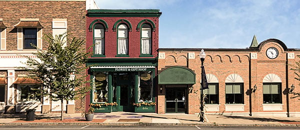 Rural area Main Street